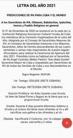 Letra del año Cuba 2021 Poster