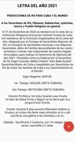 Letra del año Cuba 2021 постер