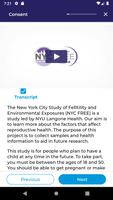 The NYCFREE Study screenshot 1