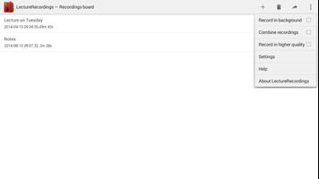 LectureRecordings ภาพหน้าจอ 1