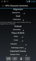 RPG Character Generator capture d'écran 1
