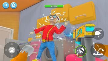 Angry Grandpa: Cat Simulator ảnh chụp màn hình 1