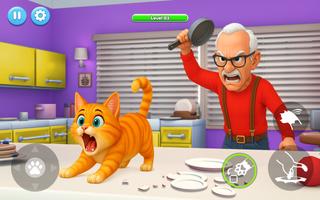 Angry Grandpa: Cat Simulator ảnh chụp màn hình 3