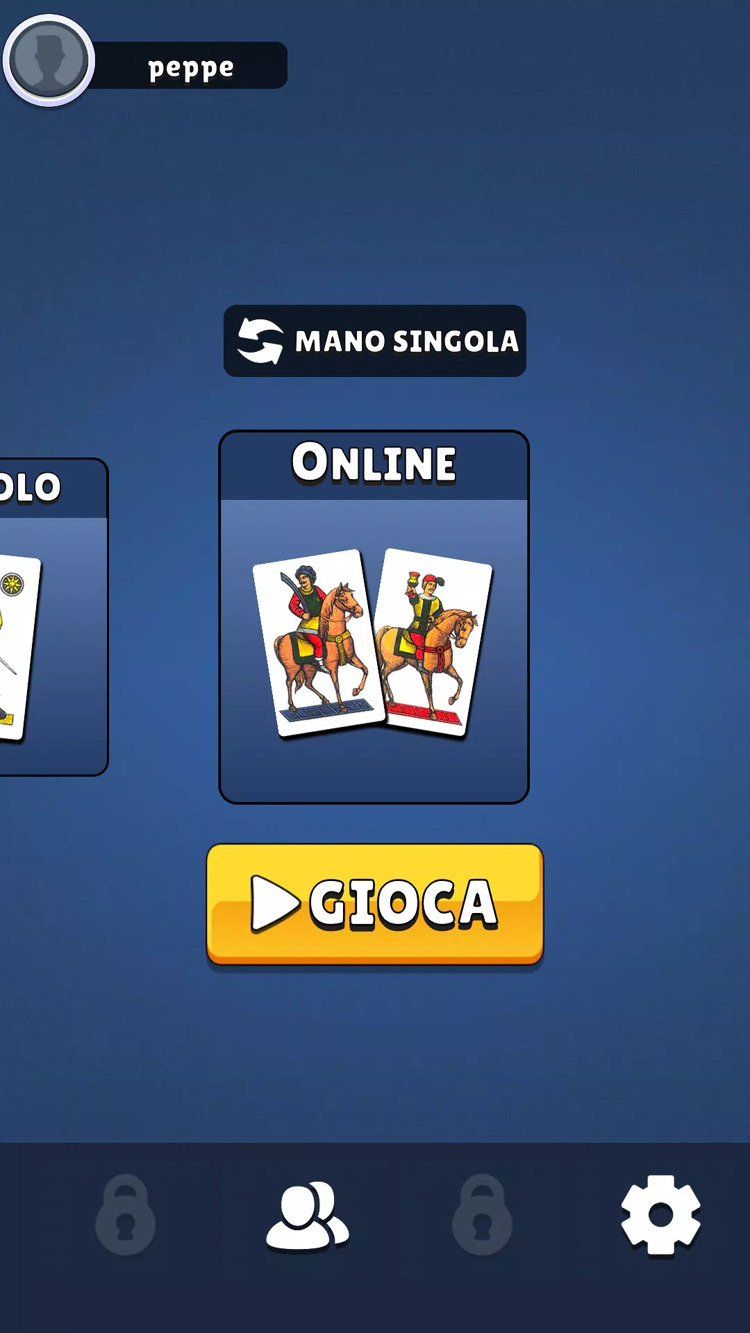 Scopa - gioco di carte online