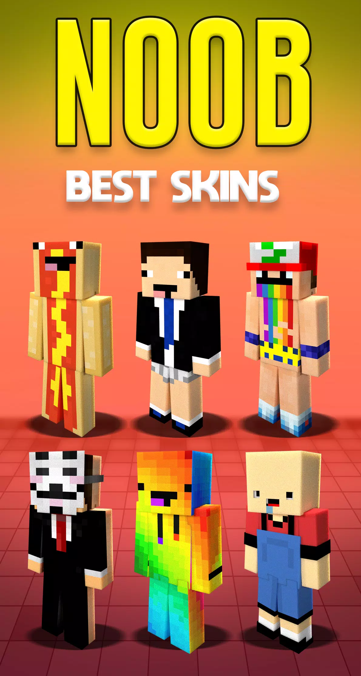 Noob Skins Minecraft PE APK for Android Download