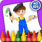 Kids Coloring Games for Boys simgesi