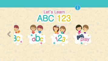 Let's Learn ABC 123 Plakat