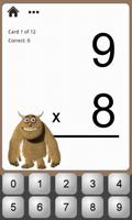 Monster Math Flash Cards Screenshot 2