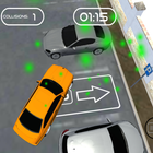 Parking  car simulator icon