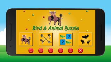 Bird and Animal Puzzle Affiche