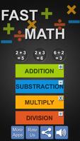 Fast Math with Tables plakat