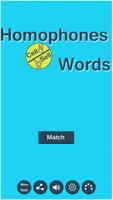 Kids English Homophones/rhyming Words Learning Cartaz