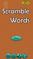 Word Scramble for Kids Affiche