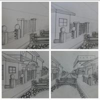 Easy steps to draw bridges with a pencil ภาพหน้าจอ 1