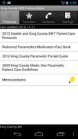 King County EMS Protocol Book capture d'écran 2