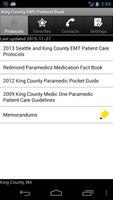 King County EMS Protocol Book captura de pantalla 2