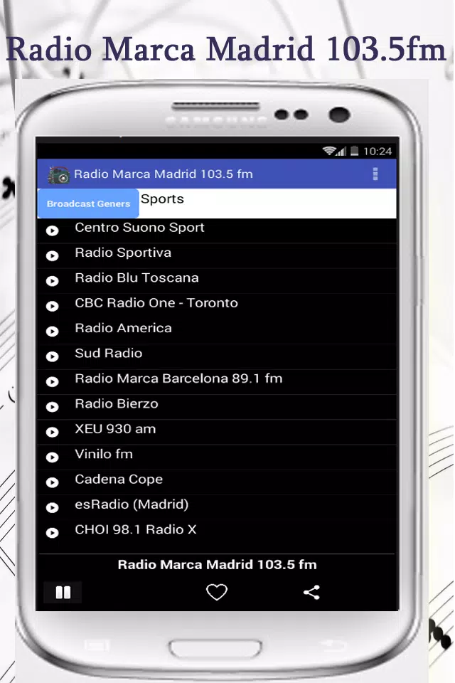 Descarga de APK de Radio Marca Madrid 103.5 fm para Android