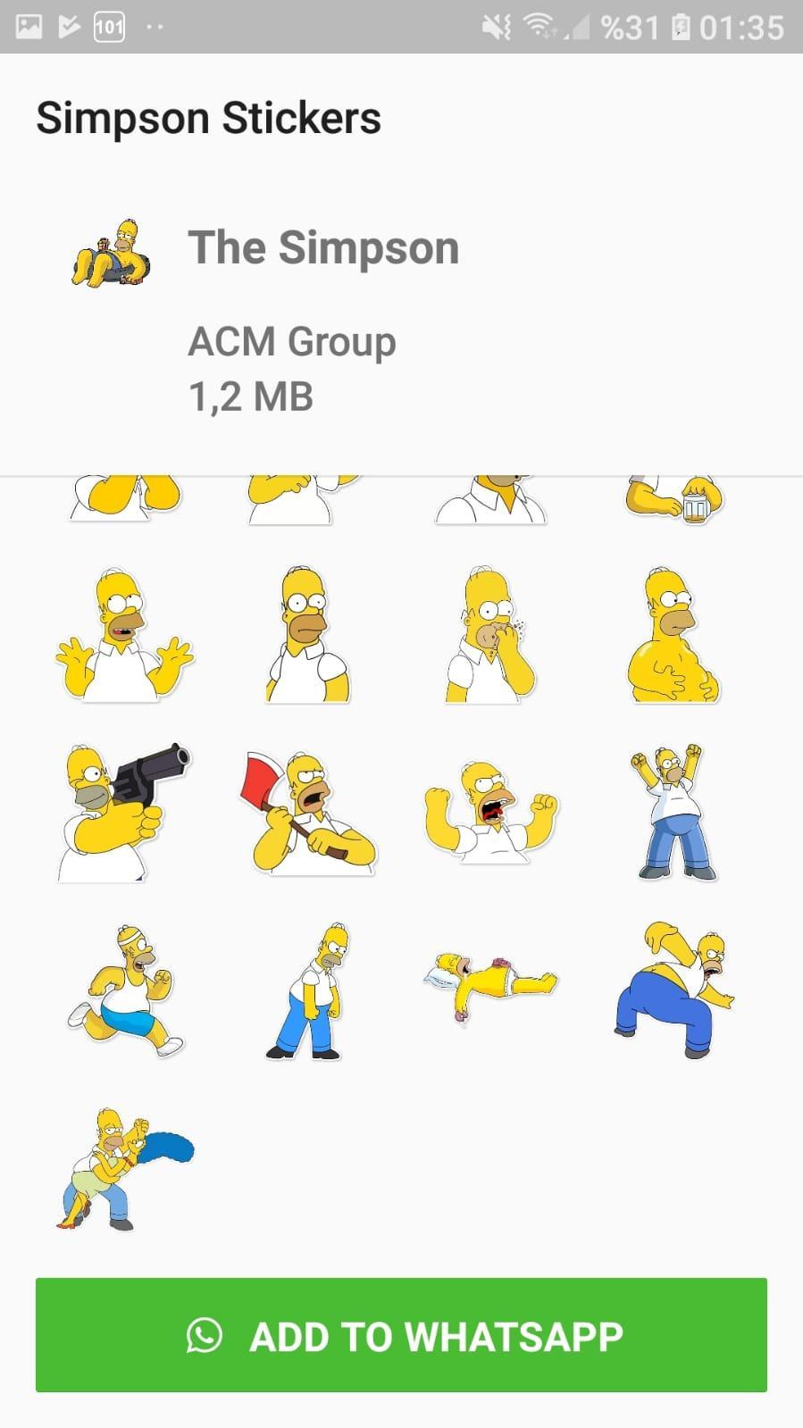 Simpsons Whatsapp Sticker For Android Apk Download