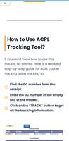 ACPL Tracking ảnh chụp màn hình 1