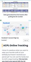 ACPL Tracking ảnh chụp màn hình 2