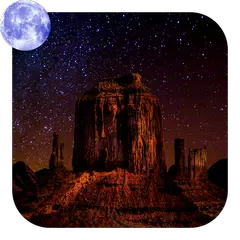Beautiful Desert Night Icon
