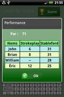 Golf Scorer Free capture d'écran 3