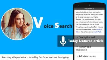 Navigateur vocal et recherche vocale Affiche