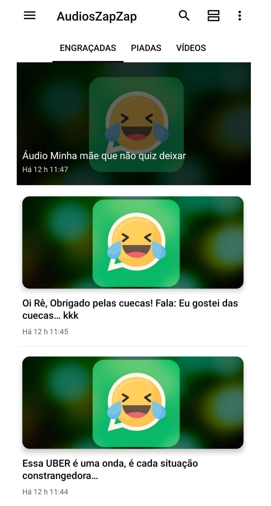 Download do APK de Audios ZapZap - Audios engraçados para WhatsApps para Android Download do APK de Audios ZapZap - Audios engraçados para WhatsApps para Android