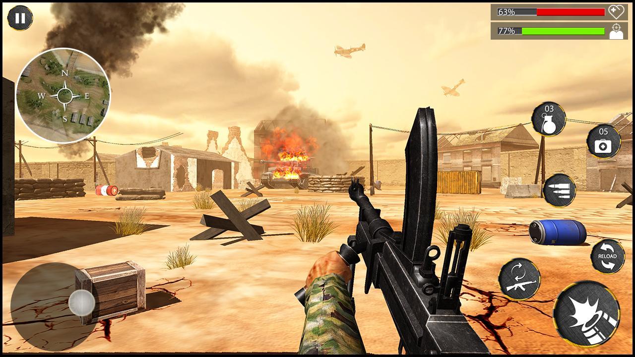 Android 用の 第二次世界大戦軍事戦場サバイバルゲーム 無料狙撃兵ゲーム 第二次世界大戦ゲーム Apk をダウンロード