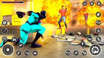 Spider Fight 3D: 英雄技能 玩遊戲 戰鬥 海报