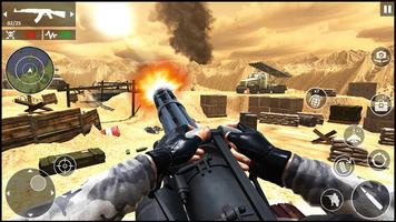 Machine Gun War: 枪支 游戏 射击 离线 海報