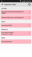 ActionComplete GTD Toolkit screenshot 2