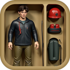 Action Figure - AI Video-icoon
