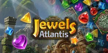Jewels Atlantis: Jogo match-3