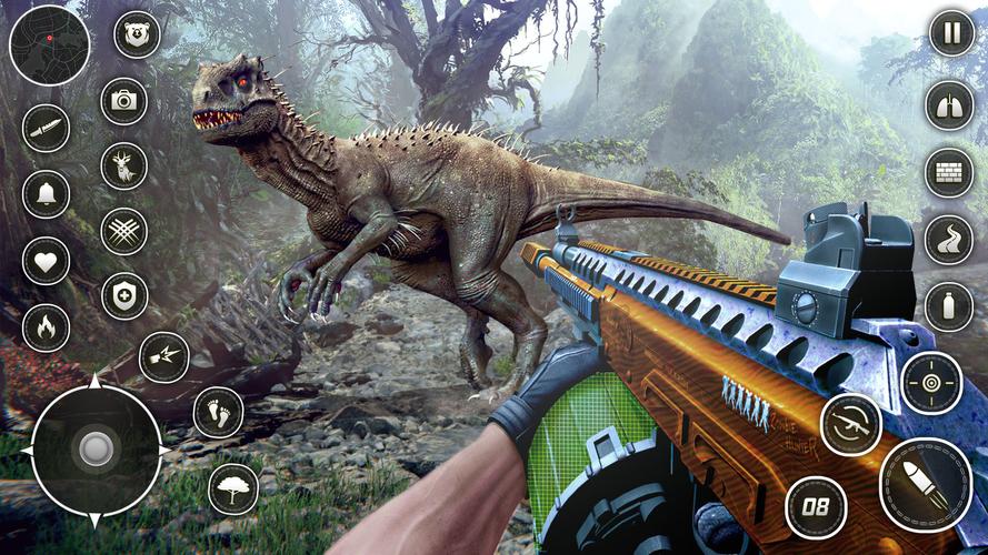 Baixar Dinossauro Tirotei Caçand Jogo para PC - LDPlayer