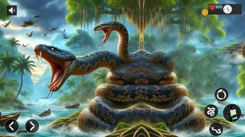 Angry Anaconda vs wild Snakes تصوير الشاشة 1