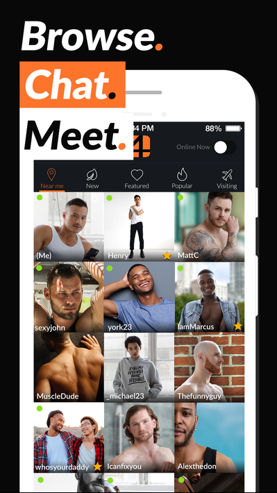 Adam4Adam - Gay Chat & Dating App - A4A - Radar poster