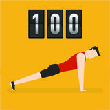 Push Up Counter 100+ Challenge icône
