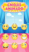 Tema de teclado de animado emoji & cute emoji imagem de tela 1
