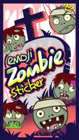 Zombie Emoji Sticker-poster