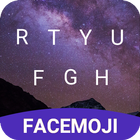 Night Sky Emoji Keyboard Theme for Facebook simgesi