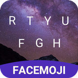 Night Sky Emoji Keyboard Theme for Facebook simgesi