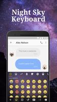Night Sky Emoji Keyboard Theme for Facebook gönderen