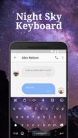 Night Sky Emoji Keyboard Theme for Facebook Ekran Görüntüsü 1