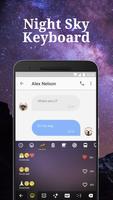 Night Sky Emoji Keyboard Theme for Facebook Ekran Görüntüsü 2