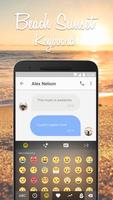 Beach Sunset Keyboard Theme & Emoji Keyboard Cartaz