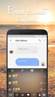 Beach Sunset Keyboard Theme & Emoji Keyboard imagem de tela 2