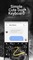 Simple Cute Dog Emoji Keyboard Theme for Facebook Ekran Görüntüsü 3