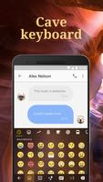 Brown Cave Emoji Keyboard Theme for Whatsapp Cartaz