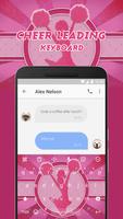 Cheerleading Keyboard Theme & Emoji Keyboard Cartaz
